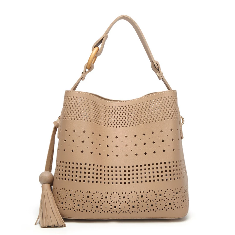 Nevenka Hallow Out Shoulder Bag Women Casual Totes with Tassel10