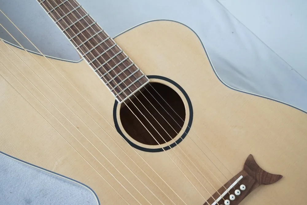 Aiersi factory new developed High Quality Harp Acoustic Guitar SHG001T