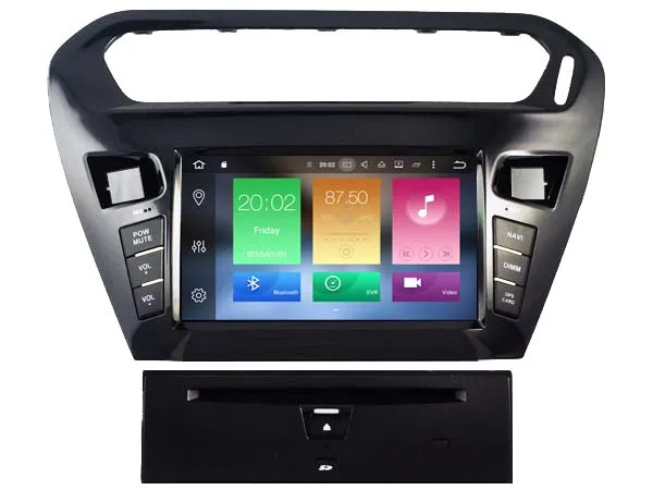 Best Android 8.0 CAR Audio DVD player FOR PEUGEOT 301 (2012) gps Multimedia head device unit receiver BT WIFI 0