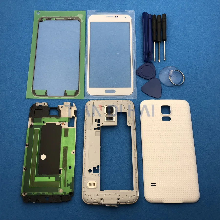 Чехол с полным покрытием корпуса запасные части для Samsung Galaxy S5 SV G900 I9600 + внешнее