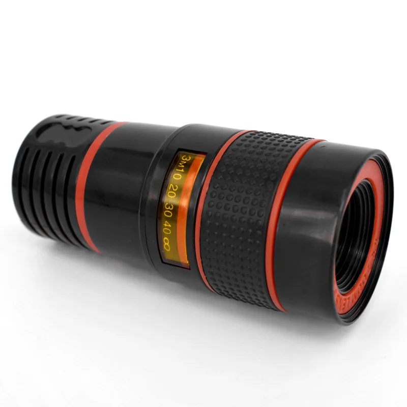 

2019 8X Telescope Zoom Mobile Phone Lens for iPhone Samsung Smartphones universal clip Telefon Camera Lens