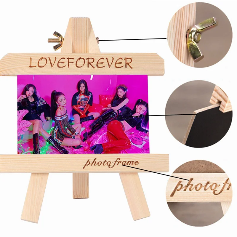 1 шт. ITZY Mini Artist деревянный мольберт деревянные Свадебные настольные таблички Стенд Дисплей Держатель для вечерние украшения 15*8 см Triange мольберт