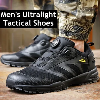 

Ultra Light Military Training Tactical Boots Men Outdoor Climbing Non-slip Breathable Sneakers Quick Wear Trekking Hiking Shoes