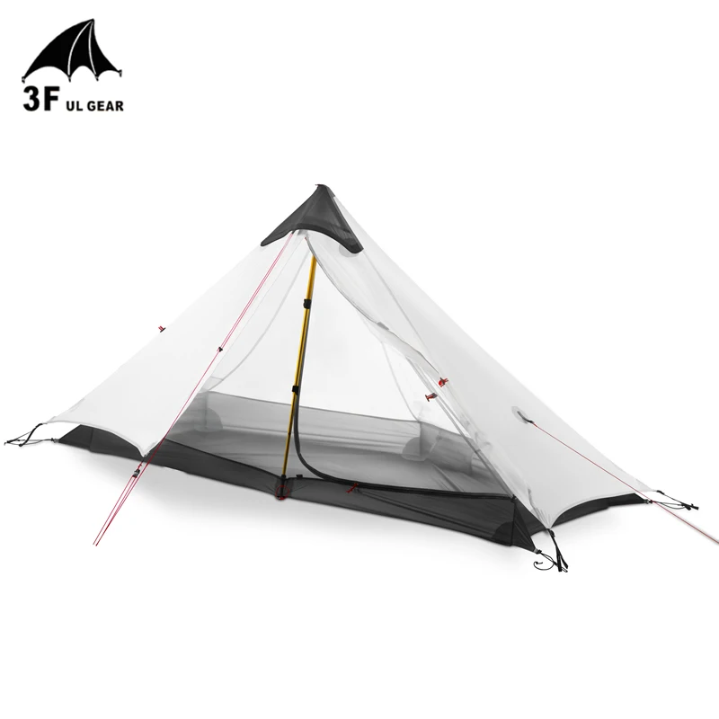 3F UL GEAR LanShan 2 Tent Oudoor Ultralight Camping 15D Silnylon 1 Person 2 Person Tent 3 Season Tent Winter 4 Season Tent