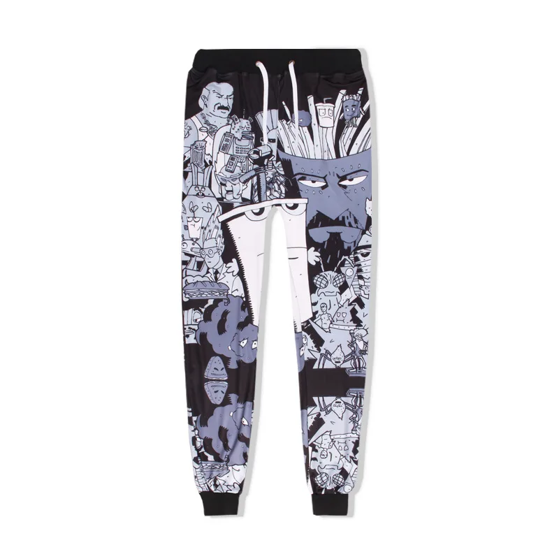 Модные Штаны для бега с 3D рисунком, для подростков, для подростков, для мужчин и женщин, забавные спортивные штаны в стиле хип-хоп, брюки с