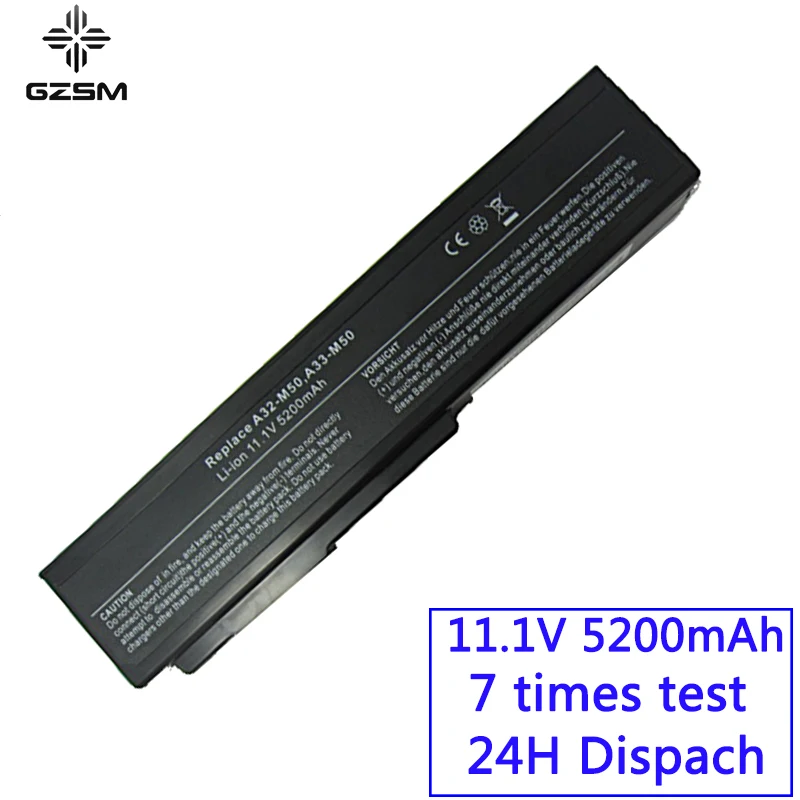 Батарея для ноутбука GZSM M50 Asus N53S N53SV A32 N61 N53 M50s батарея A33 N61J N61D N61V N61VG|laptop battery|battery for