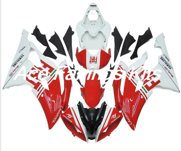 4 бесплатные подарки ABS мотоцикл Полный обтекатели набор подходит для YAMAHA YZF-R6 2008- ABS Пластиковые обтекатели комплект красный белый