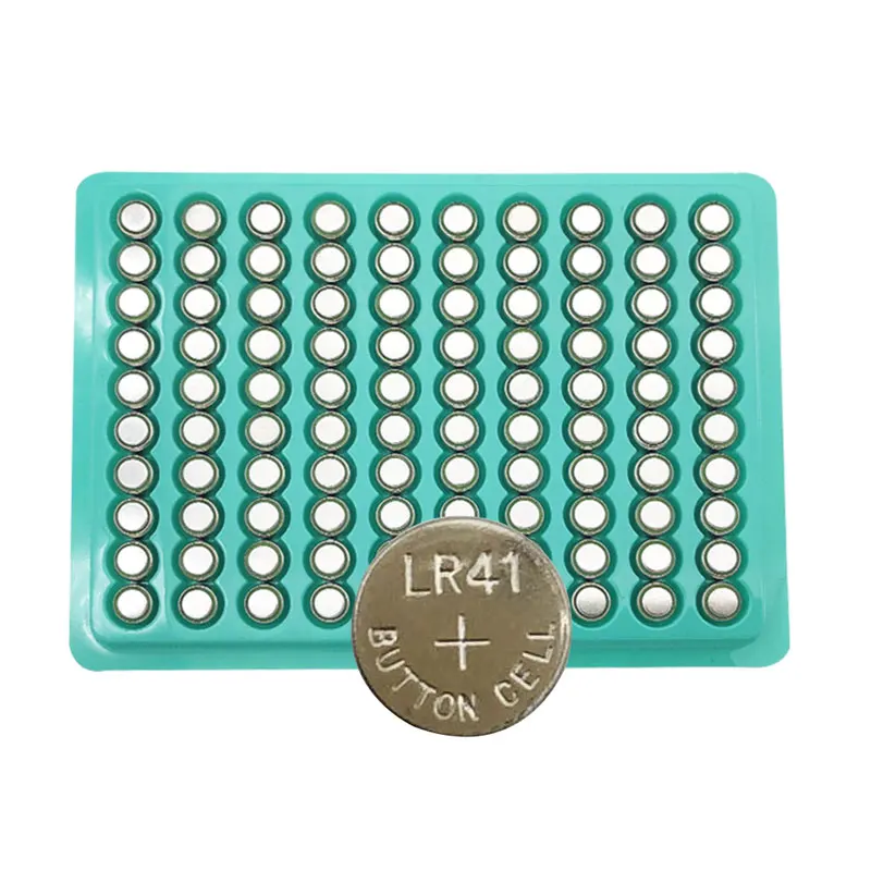 

100PCS/Lot LR41 AG3 SR41W 392 192 GP192A LR736 Button Watch Battery Cell Cion Batteries for flashlights,toys,watches