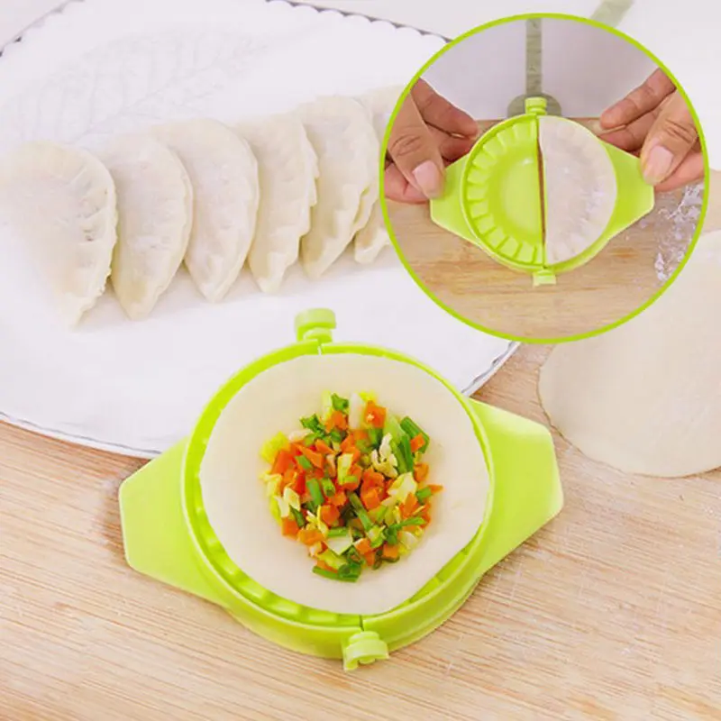 DIY лепка пельменей инструменты простой клецки инструмент Jiaozi устройство 1 шт. тесто пресс для пельменей и вареников кухонные инструменты случайным цветом