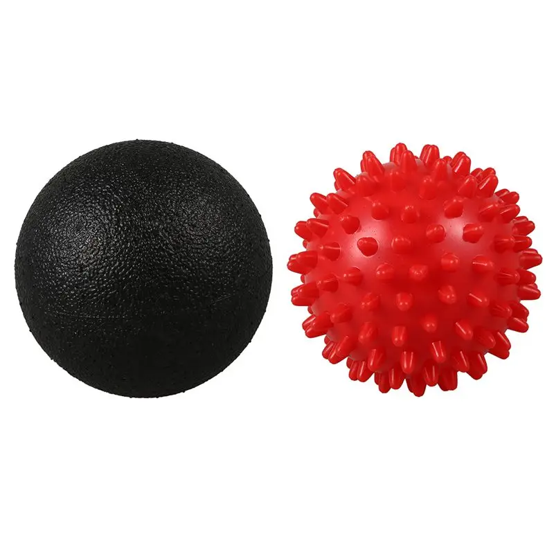 Мяч для массажа, 1 мяч для Лакросса+ 1 двойной мяч для Лакросса+ 1 колючий мяч для триггерной точечной терапии-отпустите тугие мышцы