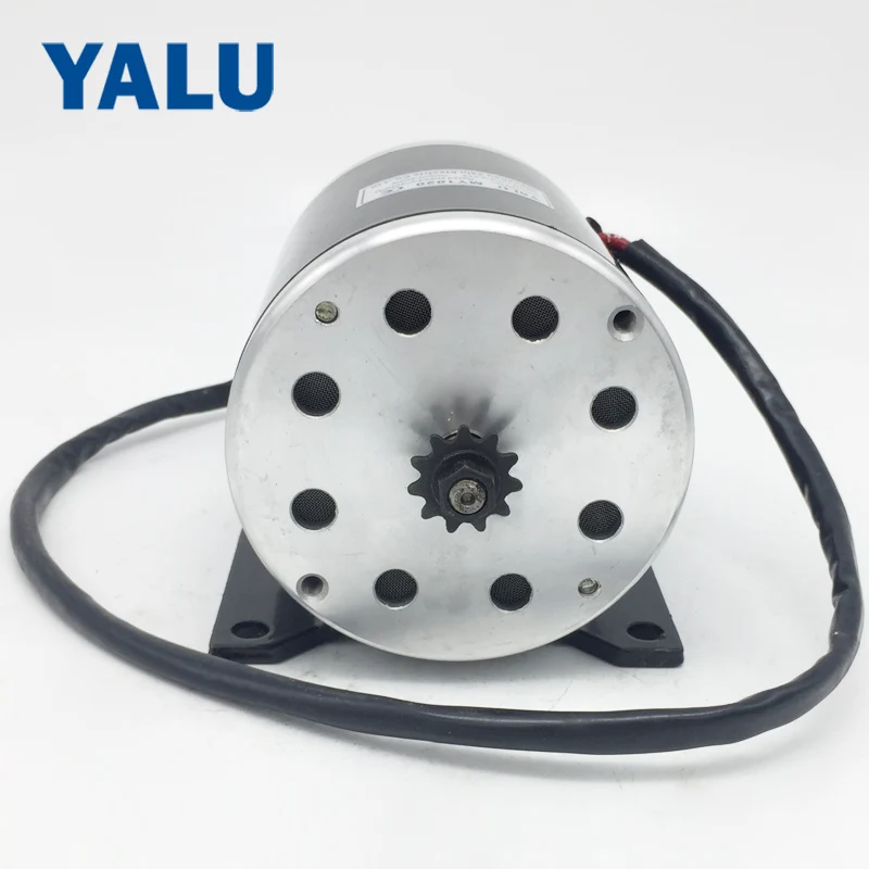 Best YALU MY1020 800W 36V/ 48V ATV Buggy #25 or T8F sprocket Small electric tricycle E-Scooter DC motor with Mounting bracket 1 Best YALU MY1020 800W 36V/ 48V ATV Buggy #25 or T8F sprocket Small electric tricycle E-Scooter DC motor with Mounting bracket 1