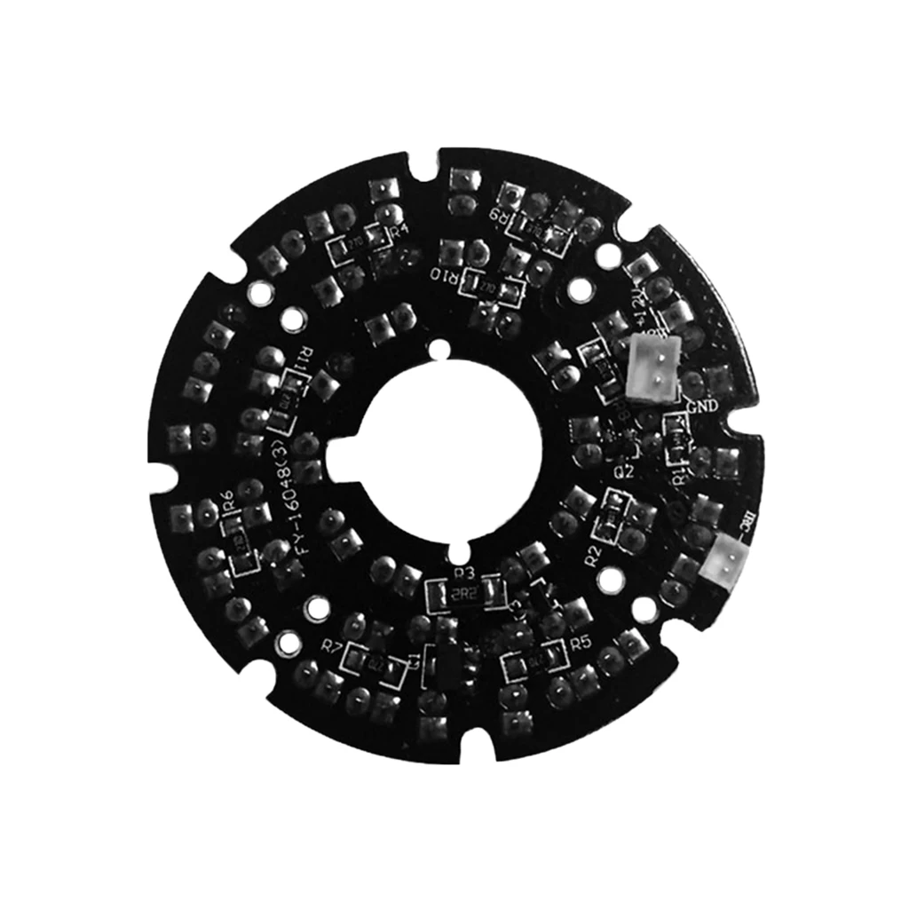 48 LED 940nm IR Infrared Illuminator Board Round Plate IR Illuminator Board Bulb for CCTV Security Camera 