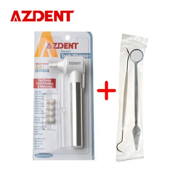 

AZDENT Oral Hygiene Whitener Stain Remover and Dental Lab Disposable Surgery Kit 2pcs (Mouth Mirror and Explorer Probe)