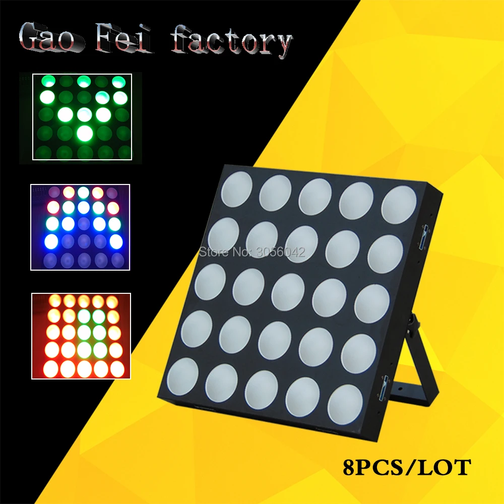 

High quality 25 led par stage light 10W LED RGBW DMX 512 8/75/80CH mini par led lighting for Club Dj show party lights (8pc/lot)