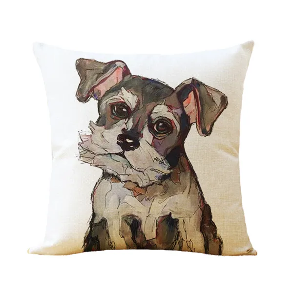 

Sequin Cushion Cover Cartoon Dog Printed Throw Pillow For Couch Color Changing Reversible Easter Pillow Case For Home Decor