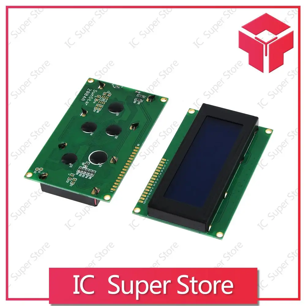 

5pcs/lot 3D Printers LCD 2004 20x4 Character LCD Display Module HD44780 Controller blue screen backlight