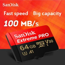 SanDisk Extreme Pro microSDHC/microSDXC New upgrade Memory Card microSD Card TF Card 100MB/s 32GB 64GB 128GB Class10 U3 A1 V30
