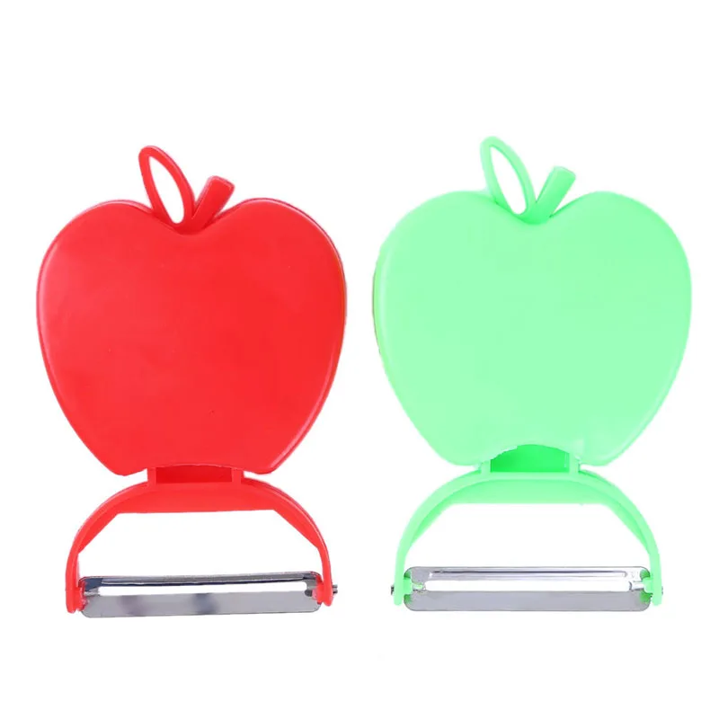 

Nuevos accesorios de cocina rallador de acero inoxidable cuchillo para pelar manzana/cuchillo para fruta/avión de melón pelador plegable utensilios de cocina