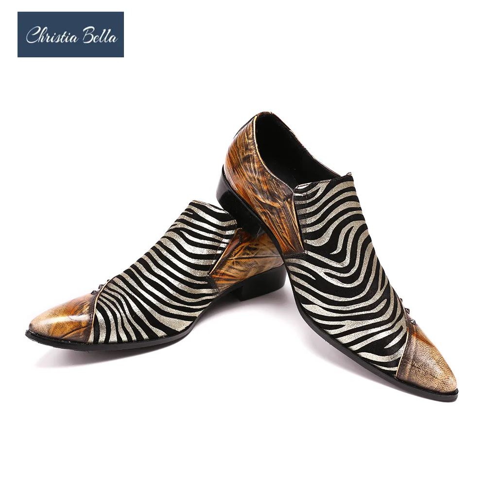 zebra men's formal shoes