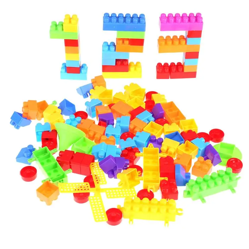 5.17US $ |100pcs Kids Model Building Brick Toys Kits Baby Brain Teaser Match Blocks Children Early Educational Intellectual Toy Xmas Gift|Blocks| - AliExpress