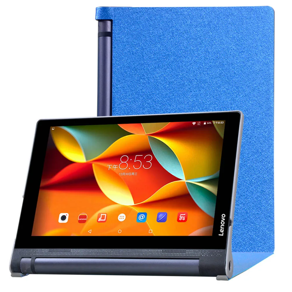 Чехол для Lenovo YOGA Tablet 3 10 из искусственной кожи с шелковым покрытием Tab YT3 X50 X50F X50M X50L