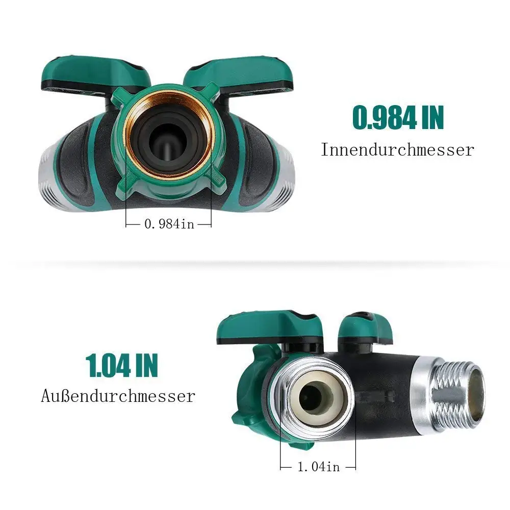 SHGO-2-way дистрибьютор для воды краны, садовый шланг кран адаптер набор с 2 шланга разъемы и 4 резиновые шайбы