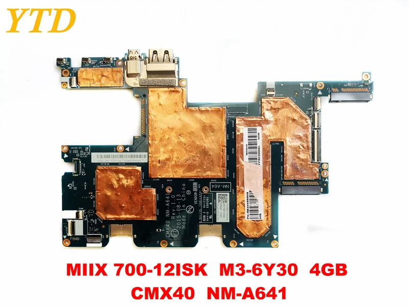 Original for LENOVO MIIX 700-12ISK laptop motherboard MIIX 700-12ISK M3-6Y30 4GB CMX40 NM-A641 test