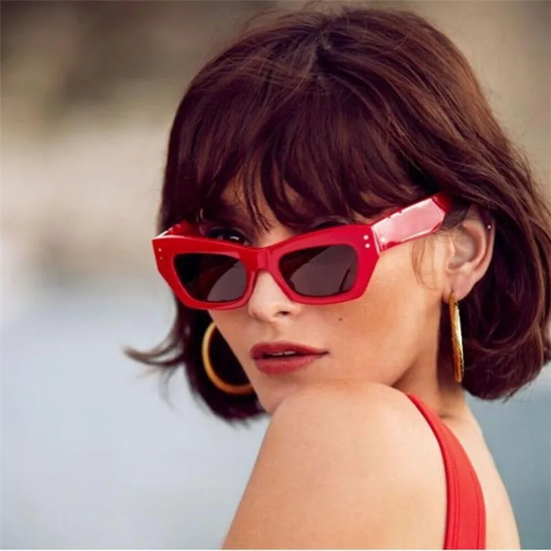 

2018 Summer Sunglasses Leopard Retro Vintage Clout Cat Eye Unisex Sunglasses Rapper Grunge Glasses Eyewear Cat Eye Sunglasses