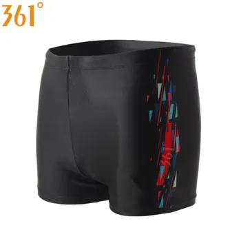 

361 Men Swimming Trunks Boxer Black Swim Shorts Men 2019 Boy Swim Wear Plus Size Male Swimming Briefs Sports Shorts Quick Dry