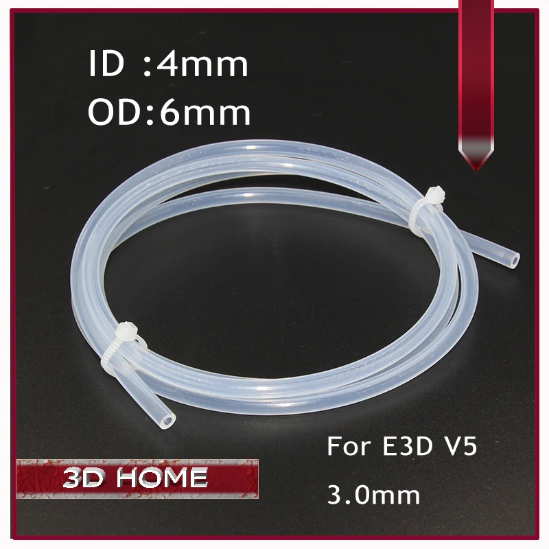 3D принтер 1 м 4*6 мм прозрачная трубка PFA PTFE J-head hotend RepRap Rostock Bowden экструдер для