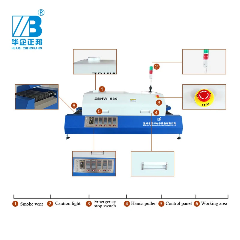  Hersteller reflow ofen desktop led herstellung ausrüstung smt reflow-ofen pcb Hohe Qualität Und Hoh