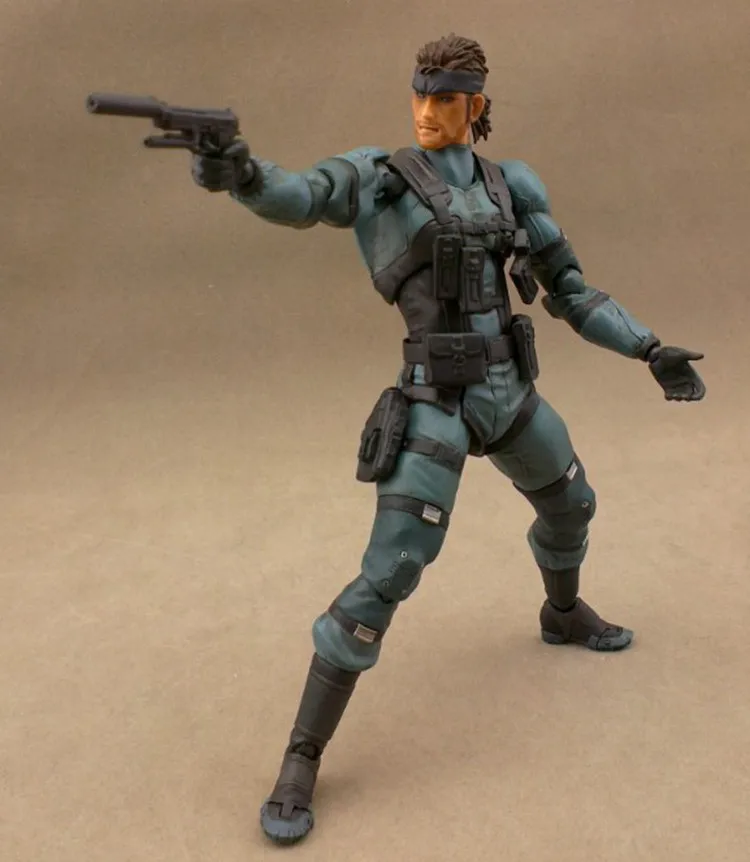 ПВХ Аниме игры MGS2 Figma 243 твердая змея экшн-фигурка металлическая Шестерня Твердые сыновья свободы подвижная Сборная модель игрушки для мальчиков подарок