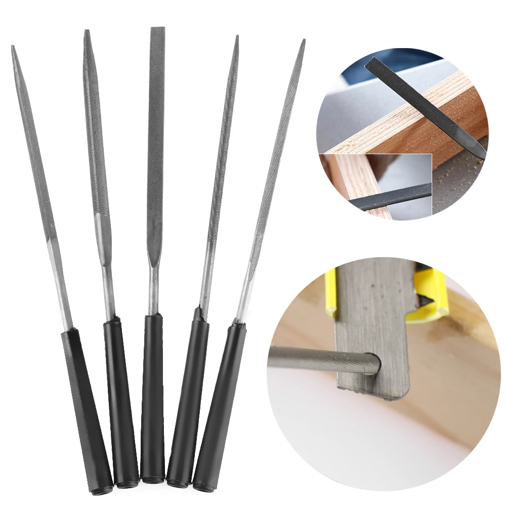

5PCS Needle File Set Jeweler Diamond Wood Carving Models Metal Glass Stone Diamond Grinding Craft Wood Carving Hand Tools