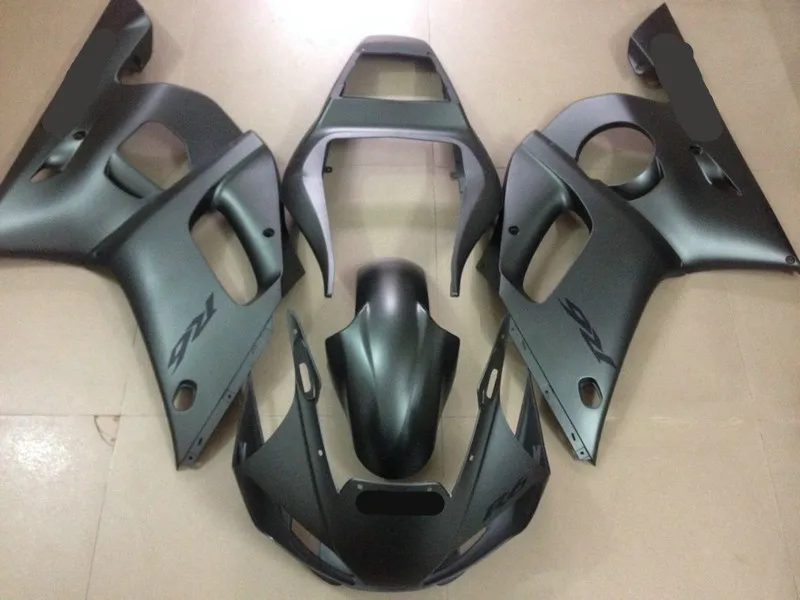 

Motorcycle Fairing kit for YAMAHA YZFR6 98 99 00 01 02 YZF R6 YZF600 1998 2000 2002 ABS Matte black Fairings set+Gifts YE06