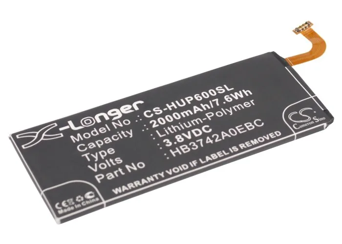 Высококачественный аккумулятор Cameron Sino 2000 мАч HB3742A0EBC HB3742A0EBW для Huawei Ascend G610 G620 G620S