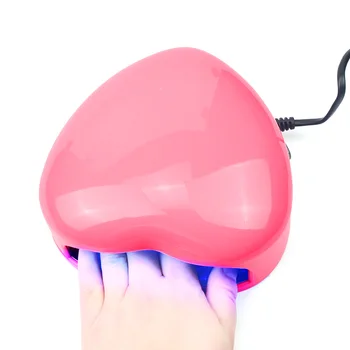 

3W 110-220V Portable Heart Shaped UV LED Lamp Nail Dryer Nail Art Lamp Gel Curing Polish Dryer UV Light Kit Nail Art Tools