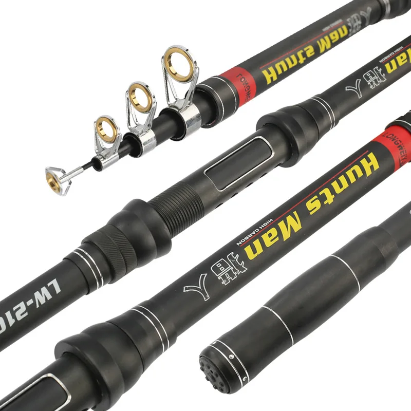 

2.1M -3.6M Carp Fishing Rod feeder Hard FRP Carbon Fiber Telescopic Fishing Rod fishing pole drop shipping