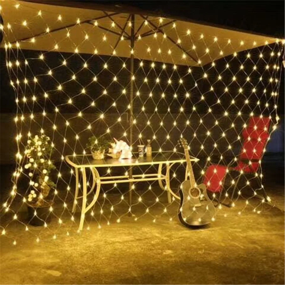 1.5Mx1.5M Outdoor fairy garden string Led net light Wedding Christmas