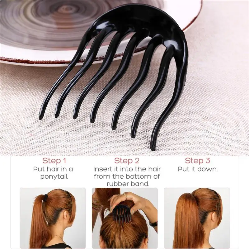 6pcs Hair Pits Volumizing Inserts Ponytail Pump 6pcs Hair Pits Volumizing Inserts Ponytail Pump Beauty Set Tool Gift Women Hairpins Comb Accessories In Styling From