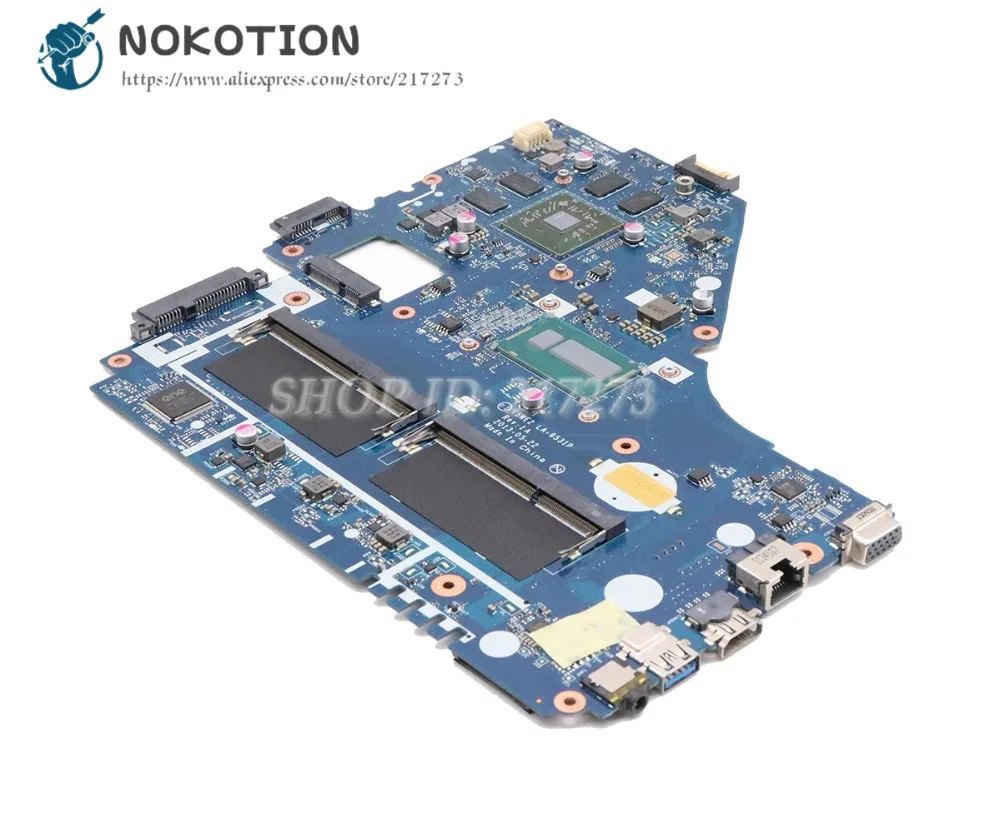 remarkable  NOKOTION For Acer aspire E1-572 E1-572G Laptop Motherboard I5-4200U CPU DDR3L HD8670M Video card V5