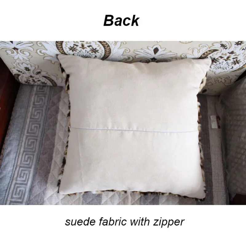 MS.Softex Natural Fur Pillow Case Luxury Genuine Fur Pillow Cover Fur Cushion Pillow Cover