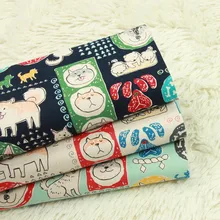 110*45 см животное собака Шиба ину хлопок ткань детские обои/Diy ручной работы дизайнерское постельное белье домашний кошелек из ткани одеяло