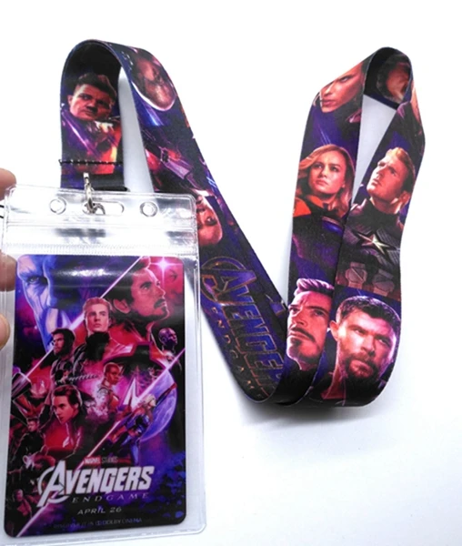 

1 pcs Cartoon Avengers Neck Strap Neck Strap Lanyards Card Holders Bank Neck Strap Card Bus ID Holders Rope Key Chain