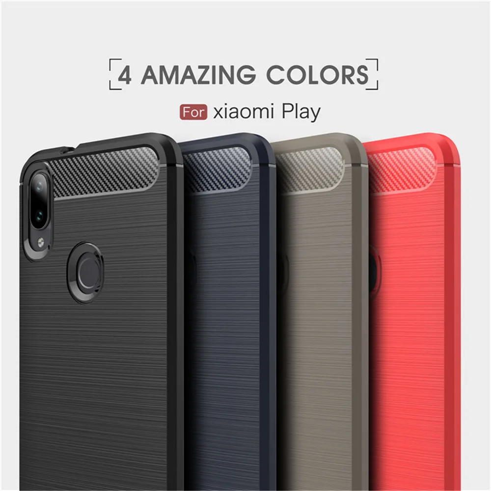 Чехол для Xiaomi Mi Play 5 84 дюйма роскошный полностью мягкий силиконовый чехол из ТПУ