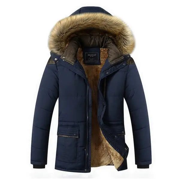 Мужской пуховик на хлопковом наполнителе повседневная утепленная куртка