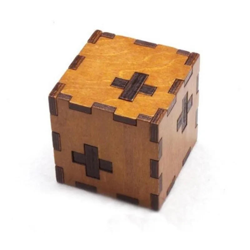 

Secret Brain Teaser Puzzles Game Toy Wooden Box kids Switzerland cube Puzzle IQ Educational Wood Puzzles for children and Adult