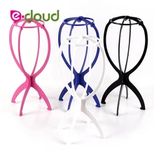 1 шт. красочные регулируемые Подставки под парик Пластик шляпа Дисплей парик Глава держатели манекен головы/подставка Портативный парик раскладной