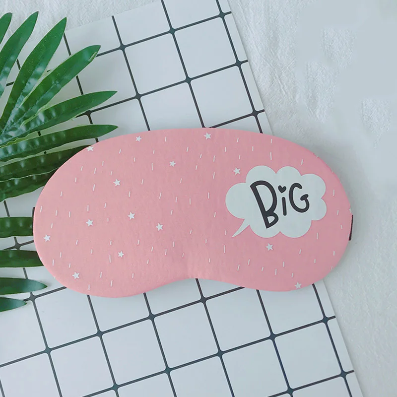 

2019 Sleeping Eye Cover Cute Sleeping Mask Cartoon Eyepatch Eyeshade Soft Eye Sleep Mask Relaxing Sleeping Aid Breathable