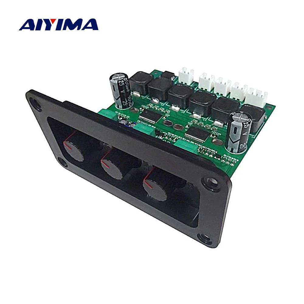 

Aiyima TPA3118DD2 Subwoofer Amplifier Board 30W*2+60W HiFi High Power TPA3118D 2.1 Digital Audio Amplifiers With Panel