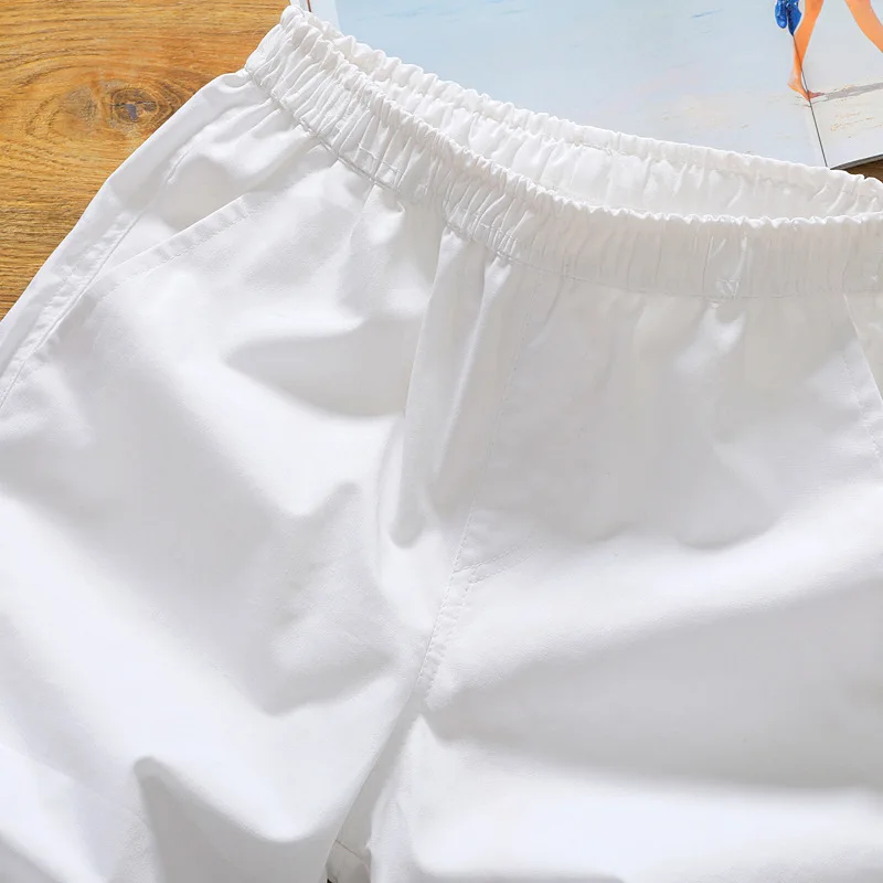 Deals Fashion Summer Cargo Shorts Men Cotton Joggers Casual Short Home Sport Patchwork Pink Red Orange Mid Red Loose Street Wear M